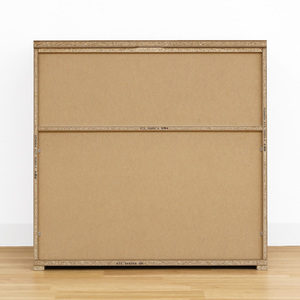 Modern Wood 2-Drawer <b>Chest</b> with Wheels Living Room Cabinet Minimalist <b>Storage</b> Furniture - Product Image 6