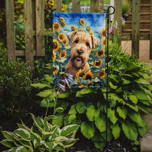 Wheaten Terrier and Sunflowers <b>Garden</b> <b>Flag</b> Multicolor Mailbox Decorative Yard Banner Patio Artwork for Flower Beds Small Size - Product Image 2