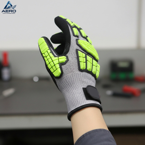 Elastic Wristband High-Performance Safety Wear Featuring Integrated Protection and Durable Reinforced Construction TPR <b>Gloves</b> - Product Image 4