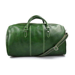 Bolsa de Viaje de Cuero Genuino, Bolsa de Fin de Semana, Bolsa de Viaje de Negocios, Bolsa de Gimnasio, Impermeable, Ecológica, con Correas Ajustables para Hombre - Product Image 2