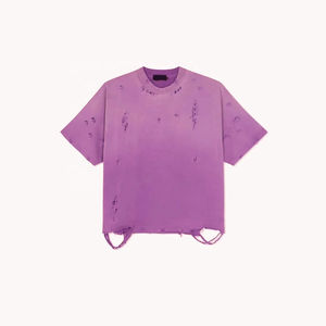 Camisetas Cortas con Serigrafía de Nuevo Diseño, Corte Cuadrado, 100% Algodón, Fabricante de Camisetas Personalizadas, Material de Alta Calidad, MOQ Bajo - Product Image 4