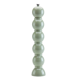 Moulin à poivre bombé laqué brillant de qualité supérieure, fini à la main, en bois coloré, pour la gastronomie - Product Image 1