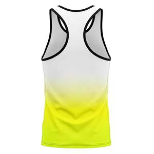Low MOQ Custom Design Sublimated O-Neck Sport Jersey Sleeveless Moisture Wicking Polyester Mesh <b>Running</b> Marathon Singlet Stretch - Product Image 5