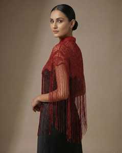 เสื้อยืดผู้หญิงแขนสั้นผ้าฝ้ายสีขาว ตกแต่งด้วยลูกปัดลายพระจันทร์ ปักลายเมฆประดับเลื่อม งานปักมือ สไตล์ลำลองสำหรับฤดูร้อน - Product Image 6