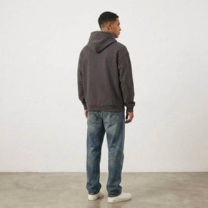Sweat-shirt à capuche vert pour homme avec impression en relief personnalisée, coupe classique, en molleton de coton décontracté, pour l'automne, unisexe - Product Image 6