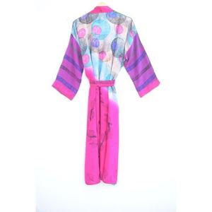 ชุดคลุมกิโมโนผ้าไหมพิมพ์ลายมาใหม่เสื้อคลุมยาวชุดใส่เดินชายหาดชุดนอนชุดคลุมอาบน้ำชุดคลุมอาบน้ำเหมาะกับฤดูร้อน - Product Image 6