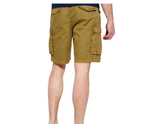 Men <b>Cargo</b> Shorts Elastic Waist Solid Custom Logo Heavy Duty Workwear Multi Pocket Durable Eco-Friendly Quick Dry Canvas Street - Product Image 6