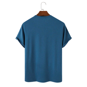 เสื้อยืดคอกลมผู้ชายคุณภาพพรีเมียม ผ้าฝ้ายนุ่ม สวมใส่สบายทุกวัน ระบายอากาศได้ดี แฟชั่นสตรีทแวร์ - Product Image 4