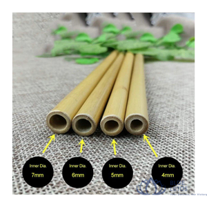 Pajitas de Bambú Blue Lotus Farm, las Más Vendidas, con Juego de Cepillos de Limpieza para Bebidas de Smoothie y Té de Burbujas, Suministro al por Mayor, Vietnam - Product Image 1