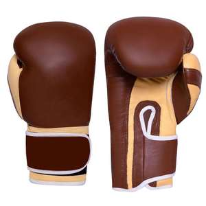 Guantes de Boxeo de Piel Auténtica con Logotipo Personalizado, Guantes de Muay Thai, Guantes de Kick Boxing, Guantes de Boxeo Multicapa de Alta Densidad OEM - Product Image 3