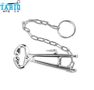 Pinza Nasal Veterinaria Reutilizable de Acero Inoxidable para Animales Grandes, Equipo Profesional TARIQ MFG CO - Product Image 1