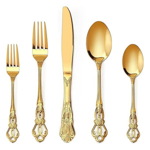 Juego de Cubiertos Modernos de Acero Inoxidable, Elegante Juego de Cubiertos para Mesa, Cuchara, Tenedor y Cuchillo para Cocina - Product Image 4