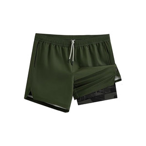 Shorts Deportivos para Hombre de la Mejor Calidad al por Mayor, Shorts de Gimnasio y Running de 5 Pulgadas, 2 en 1, de Secado Rápido - Product Image 2