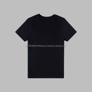 T-shirt Homme Noir en Coton Respirant Grande Taille – Qualité Supérieure, Style Urbain, Coupe Slim, Personnalisable OEM 2026 - Product Image 2