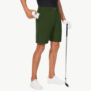Custom Color Golf <b>Shorts</b> <b>with</b> Logo Quick Dry Mpisture Wicking Summer Casual <b>Elastic</b> Mid <b>Waist</b> Stretchable <b>Shorts</b> <b>With</b> Pockets - Product Image 4