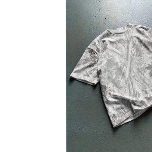 T-shirt camouflage oversize pour homme, streetwear, coton, col rond, manches courtes, coupe décontractée, tee-shirt d'été - Product Image 6
