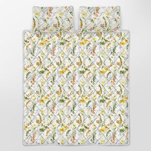 Set Copripiumino Floreale Botanico con 3 Pezzi e Biancheria da Letto in Microfibra per Tutte le Stagioni - Product Image 2