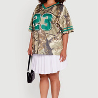 Camiseta de Fútbol Americano de Camuflaje Personalizada de Alta Calidad para Mujer, Ajuste Holgado, Malla Transpirable, Ropa Deportiva para Equipos, Fabricante OEM al por Mayor