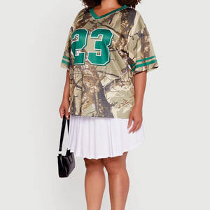 Maillot de football américain camouflage personnalisé de haute qualité pour femme, coupe oversize, en maille respirante, tenue d'équipe, vêtements de football, fabricant OEM en gros - Product Image 5