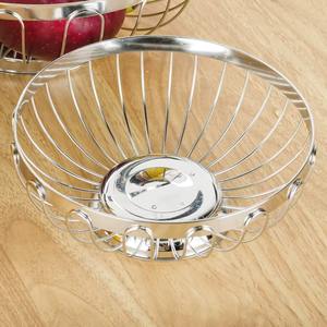 Cesta de frutas artesanal de alambre abierto que permite la circulación libre del aire, manteniendo las frutas crujientes y frescas por más tiempo. - Product Image 3