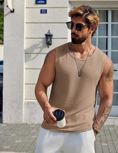 Débardeur sans manches pour homme en coton premium, débardeur de sport décontracté pour la gym, la course et l'entraînement, respirant et léger - Product Image 4