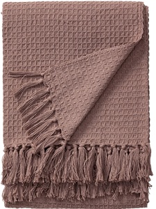 Eco-Friendly 100% Cotton Woven Throw Blanket European Style <b>Stripe</b> Pattern All-Season Use Machine Washable Sizes Colors - Product Image 3