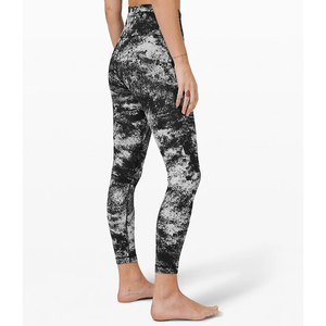 Yoga <b>Leggings</b> Logo High Quality Elastic Breathable CottonBamboo Fiber Sport Gym <b>Leggings</b> for Plus Size Women Solid <b>Pattern</b> Yoga - Product Image 3