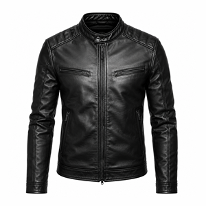 Casual Streetwear Fall Winter Premium Leather <b>Jacket</b> Fashion Outwear Slim Fit <b>Biker</b> Coat Warm Trend 2026 New Collection Men - Product Image 1