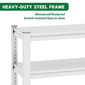 Supporto per Acquario in Metallo Regolabile e Resistente, 80 cm L x 46 cm P x 86 cm A, per Vasche di Pesci e Rettili da 150-190 Litri - Product Image 2
