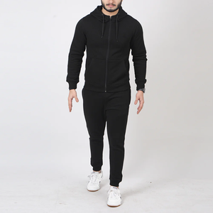 Conjunto Deportivo Casual de 2 Piezas Elite Flex con Logotipo Personalizado, Sudadera con Capucha y Cremallera Completa, Pantalones de Chándal para Hombre, Ropa Deportiva para la Calle - Product Image 1