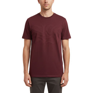 T-shirt pour homme en coton texturé avec motif en relief, décontracté, à porter tous les jours, confortable, style streetwear - Product Image 1