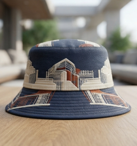 Chapeau Bob Unisexe Décontracté pour la Plage et l'Été, Style Urbain Adulte Printemps-Été, avec Motif Lettres et Panneau Avant Coloré - Product Image 2