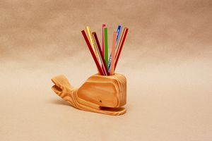 Organizador de Escritorio de Madera Hecho a Mano, Porta Lápices, Soporte para Teléfono, Porta Notas, Organizador de Papelería Multiusos para Oficina y Hogar - Product Image 4