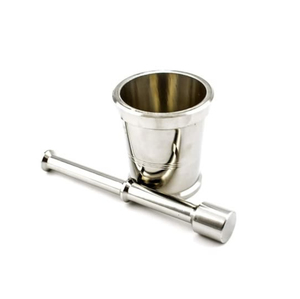 Juego de Mortero y Pilón de Acero Inoxidable de Diseño Moderno, Hecho a Mano, Ecológico, de Grado Alimenticio, Utensilio de Cocina Dorado Okhli Imam Dasta - Product Image 6