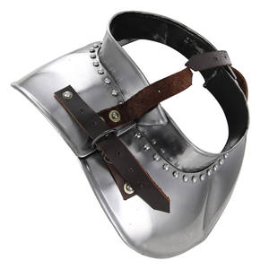 เกราะคอเหล็กกล้าอ่อนแบบยุคกลาง งานแฮนด์เมด สำหรับคอสเพลย์ จำลองสถานการณ์ ชุดประวัติศาสตร์ ผู้จัดจำหน่ายขายส่ง คุณภาพส่งออก - Product Image 3