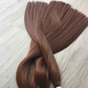 Factory Price 100% Raw Virgin Vietnamese Human Bulk <b>Hair</b> Bone Straight Brown Natural <b>Color</b> Super Double Drawn <b>Hair</b> Extensions - Product Image 3