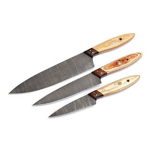 Cuchillos de Chef Duraderos de Acero Damasco Inoxidable, Cuchillos de Cocina Artesanales con Filo de Cuchilla, Colección Premium de Cuchillos de Chef de Acero Damasco - Product Image 4