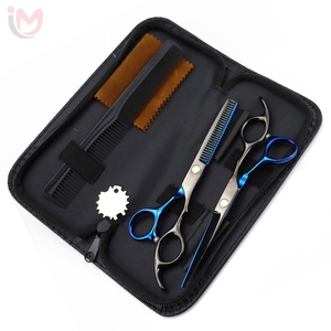 Kit professionnel de ciseaux de coiffure pour usage domestique, tondeuse à cheveux, rasoir, ciseaux de coupe et de dégradage pour barbier - Product Image 4