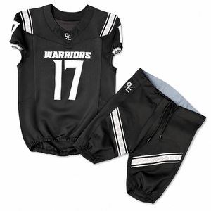 Conjunto de Uniforme de Fútbol Americano Sublimado, Malla sin Mangas, Cuello en V, Absorbe la Humedad, Transpirable, Nombre del Equipo Personalizado, Uniforme para Adultos - Product Image 1
