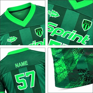 Maillot de football américain personnalisé de haute qualité pour équipe, vente en gros, pour hommes et adultes, avec coutures renforcées, transfert thermique, respirant, grandes tailles - Product Image 4