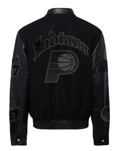 เสื้อแจ็คเก็ตวาร์ซิตี้แบบอังกฤษโบราณ ยี่ห้อ Pacers ทำจากผ้าขนสัตว์และหนัง - Product Image 4
