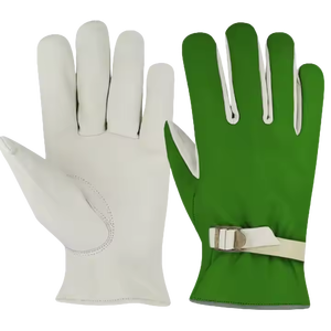 Gants de conduite réglables en cuir de chèvre de qualité supérieure, personnalisables avec logo, antistatiques, antidérapants, pour une sécurité accrue - Product Image 2