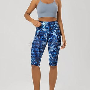 Leggings extensibles taille haute pour femme, séchage rapide, légers, pour la gym, la course, le quotidien, confortables, coupe ajustée, adaptés pour l'été - Product Image 4