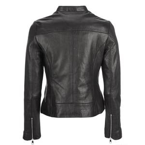 Nuevas Chaquetas Negras Personalizadas con Logotipo RTS para Mujer, Chaqueta Vintage para Invierno, Abrigos de Cuero de Alta Gama, Chaquetas Bomber Auténticas, Estilo Urbano - Product Image 3