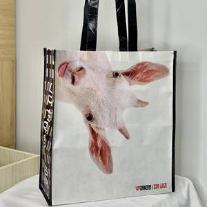 Laminated pp <b>Woven</b> Shopping <b>Bag</b> Webbing PP <b>Woven</b> Wepac Zipper Tubular <b>Bags</b> PP OEM/ODM Tote <b>Bags</b> With Zipper Viet Nam Factory - Product Image 1