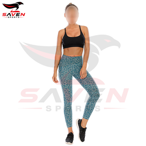 Sublimation Printed New Trendy With Own Logo High Waist Breathable High Performance Workout Slim Fit Yoga <b>Leggings</b> For Women - Product Image 4