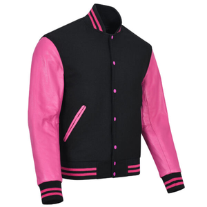Chaquetas Varsity de Invierno para Hombre, Hechas a Medida, de Alta Calidad, con Cuello Alto Recubierto, Diseño OEM, Colores y Tallas Personalizadas, Logotipo Frontal - Product Image 1