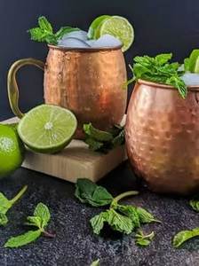 Hammered copper beverage <b>mug</b> collection ruby wilderness drink cups reusable cocktail <b>mugs</b> premium durable - Product Image 2