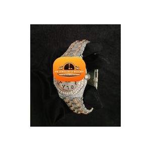นาฬิกาข้อมือควอตซ์อะนาล็อกผู้ชาย NM Luxury Diamond ตัวเรือนสแตนเลส หน้าปัดกระจก 40 มม. ปุ่มกดแบบซ่อน พร้อมกล่อง - Product Image 3