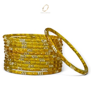 Brazaletes de Cristal Dorado con Diseño de Gota de Lluvia de Cachemira, de Primera Calidad y Alta Venta, para Mujeres, Joyería Étnica India para Bodas, Venta al Por Mayor - Product Image 5